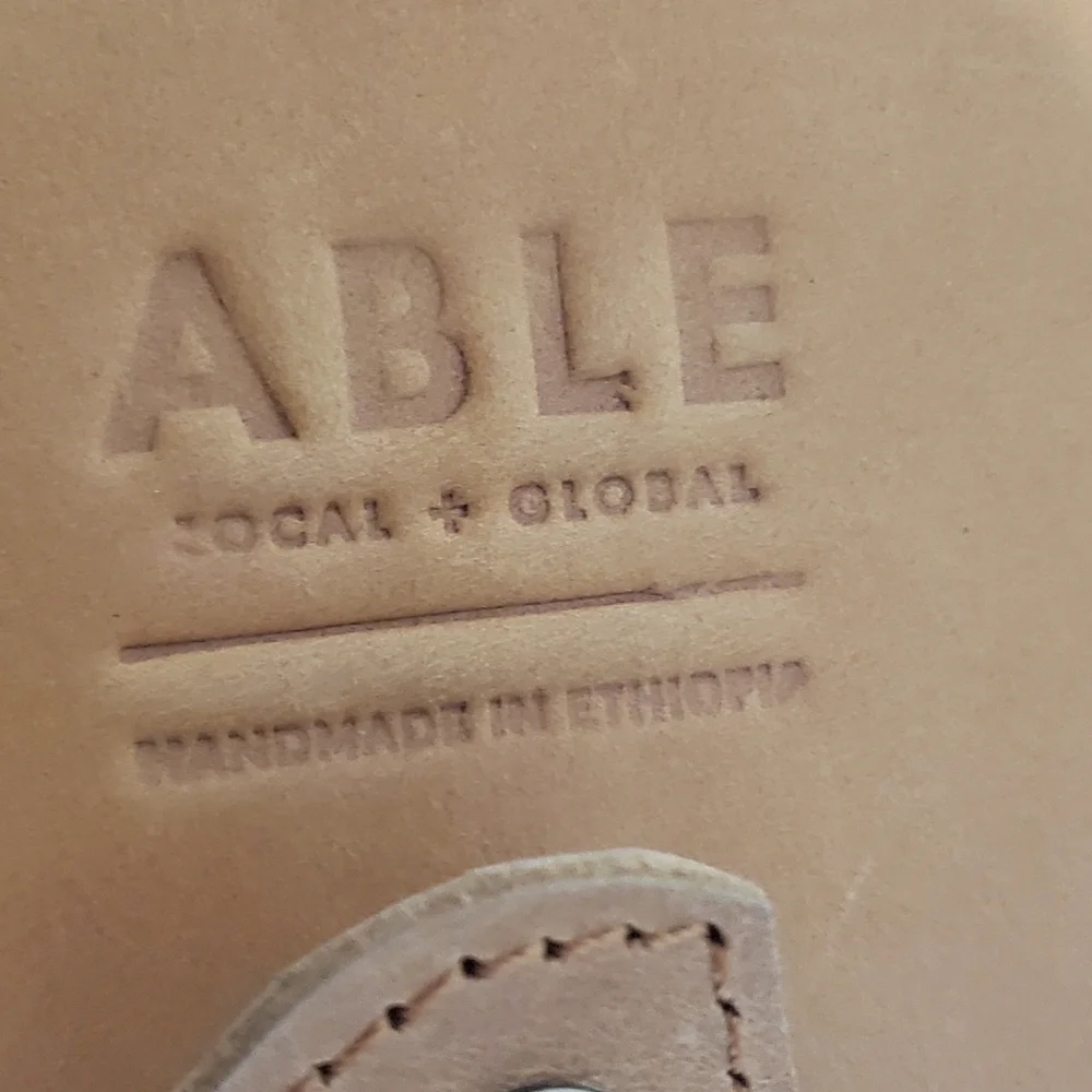ABLE Marisol Crescent Shape Wallet Tan Leather - Picture 6 of 7